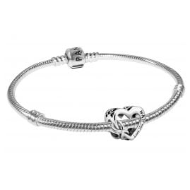 Pandora 39496 Damen-Armband Love You Mum Unendlichkeits-Herz