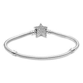 Pandora 599639C01 Damen-Armband Sternverschluss Silber