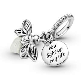 Pandora 799352C01 Silber Charm-Anhänger Leuchtendes Glühwürmchen