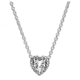 Pandora 398425C01-45 Damen-Halskette Silber 925 Elevated Heart