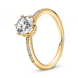 Pandora 168289C01 Ring für Damen Funkelnde Krone Goldfarben