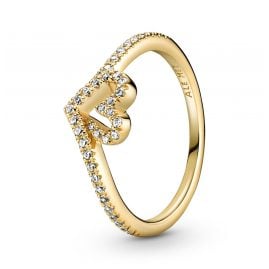 Pandora 169302C01 Damenring Herz Funkelnder Wunsch Goldfarben