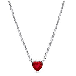 Pandora 392542C01-45 Damen-Halskette Silber 925 Collier Funkelndes Herz