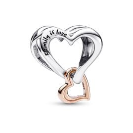 Pandora 782642C00 Charm Zweifarbiges Unendlichkeitsherz