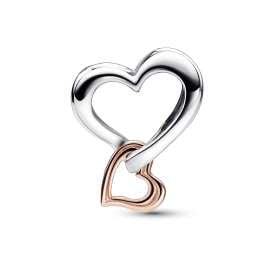 Pandora 782642C00 Charm Zweifarbiges Unendlichkeitsherz