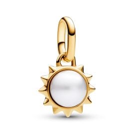 Pandora 763035C01 Anhänger Sonne mit Perle Goldfarben