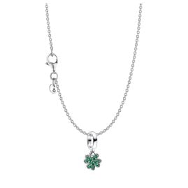 Pandora 15814 Damen-Halskette Vierblättriges Kleeblatt Silber Set