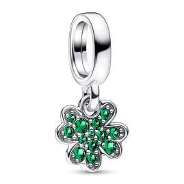 Pandora 15814 Damen-Halskette Vierblättriges Kleeblatt Silber Set