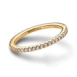 Pandora 162999C01 Damen-Ring Funkelndes Band Goldfarben