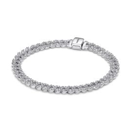 Pandora 593008C01 Damen-Armband Silber Zeitloses Pavé