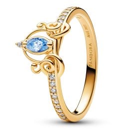 Pandora 163059C01 Damenring Disney Cinderellas Kutsche Goldfarben