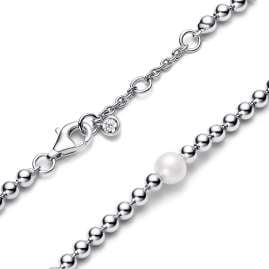Pandora 593173C01 Damen-Armband Süßwasser-Zuchtperle & Kugeln Silber