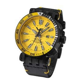 Vostok Europe NH34-575C719_YLW Herrenuhr GMT Energia Rocket Gelb 2 Bänder