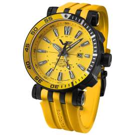 Vostok Europe NH34-575C719_YLW Herrenuhr GMT Energia Rocket Gelb 2 Bänder