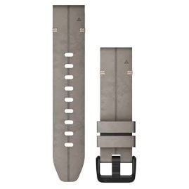 Garmin 010-12876-00 QuickFit Lederband 20 mm Schiefergrau