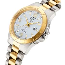 ETT Eco Tech Time ELS-11676-12M Damenuhr Funk-Solar Gobi Lady Edelstahl/Bicolor