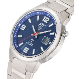 ETT Eco Tech Time EGT-11709-32M Funk-Solar Herrenuhr Everest Gents Titan/Blau