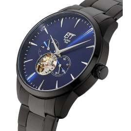 ETT Eco Tech Time EGS-40405-31M Herren-Automatikuhr Motion Drive Schwarz/Blau
