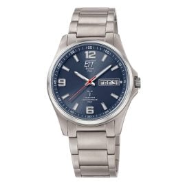 ETT Eco Tech Time EGT-11602-31M Funk-Solar Herrenuhr Everest Gents Titan/Blau