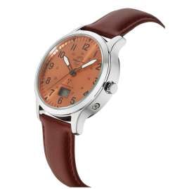 Master Time MTGA-10959-82L Herrenuhr Funk Super Power Aviation Braun