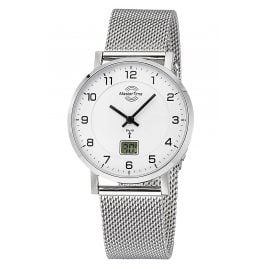 Master Time MTLS-10740-12M Damen-Funkuhr mit Milanaiseband