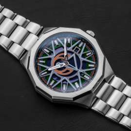 Holzkern Herrenuhr Solar Star Trek™ Vulcan Achat/Grün