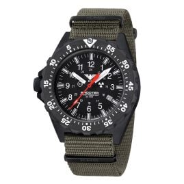 KHS SH2HC.NSGO Herrenuhr Quarz Shooter MKII mit Natoband Olivgrün