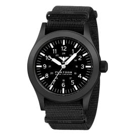 KHS PLABSS.NB Armbanduhr Platoon Stahl Solar Schwarz
