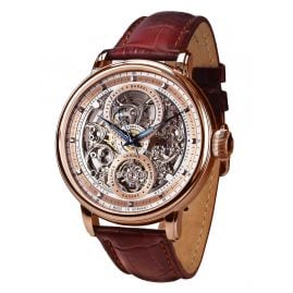Poljot International 7500.1940613 Herrenuhr Automatik Hermitage Braun/Roségoldfarben