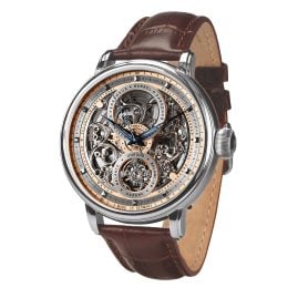 Poljot International 7500.1940711 Herrenuhr Automatik Hermitage Braun/Silberfarben