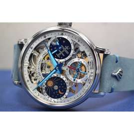 Poljot International 9931.2940555 Herrenuhr Handaufzug Orbita Grau/Türkis