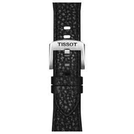 Tissot T852.049.990 Uhrenarmband Leder Schwarz für PRX Modelle