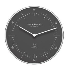 Sternglas S14-009 Funkwanduhr Naos Sturmgrau
