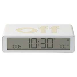 Lexon LR157W9 Digital-Wecker Flip Classic Weiß