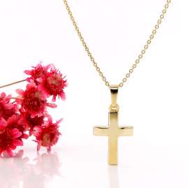 Acalee 20-1220 Kinder-Halskette mit Kreuz-Anhänger Gold 333 / 8 Karat
