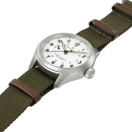 Hamilton H69509910 Handaufzugsuhr für Herren Mechanical Power Reserve Grün/Weiß