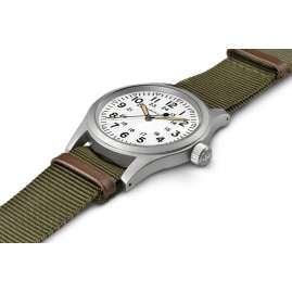 Hamilton H69439411 Handaufzugsuhr Khaki Field Mechanical Grün/Weiß 38 mm
