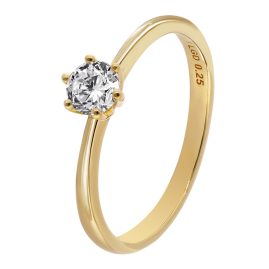GLIZZ GL8668 Damenring mit Diamant 0,25 ct. Gold 333/8K Brillantring