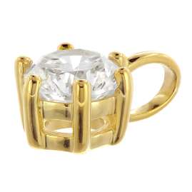 GLIZZ GL8648 Lab Grown Diamant-Anhänger 0,50 ct. Gold 333/8K mit Halskette
