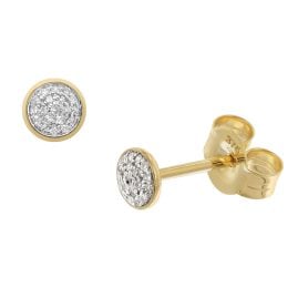 GLIZZ GL8635 Damen Diamant-Ohrringe Gold 333/8K Ohrstecker