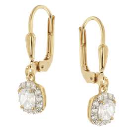 GLIZZ GL1152 Damen-Ohrringe Gold 333/8K Zirkonia Ohrhänger